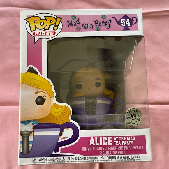 LARGE ALICE AT THE MAD TEA PARTY POPFUNKO DISNEY - Picture 2 of 5